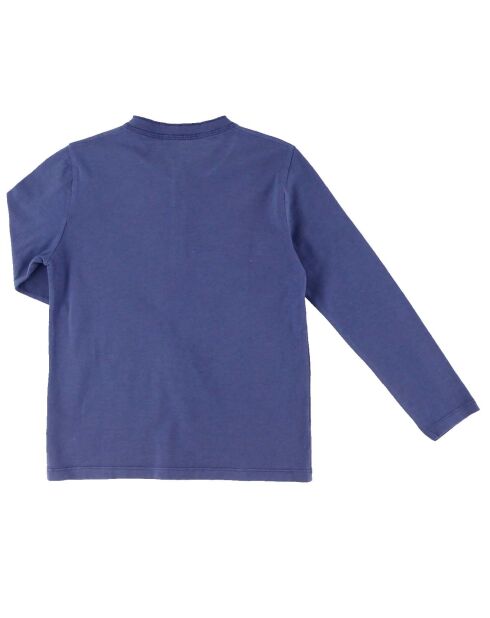 T-Shirt Henley bleu