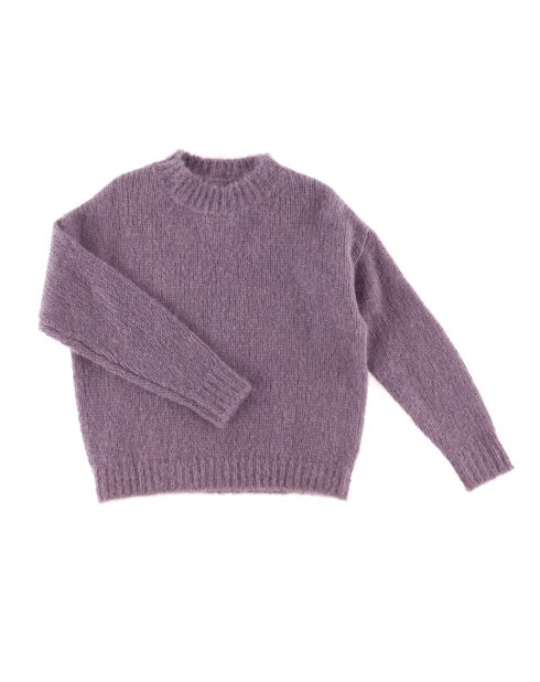 Pull en Laine & Mohair mélangés Maessa  mauve