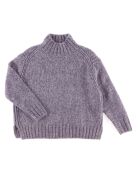 Pull en Laine & Mohair mélangés Myreille  mauve mélangé