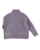 Pull en Laine & Mohair mélangés Myreille  mauve mélangé