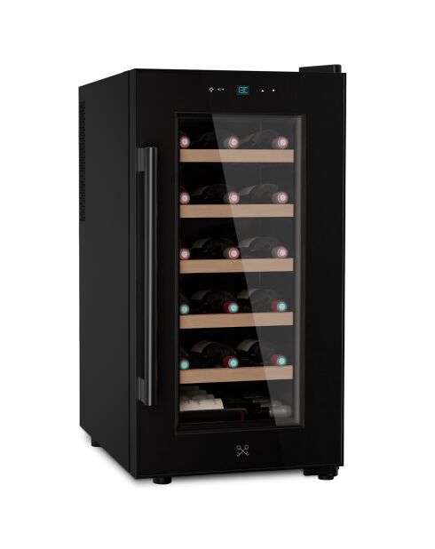 Cave à vin 18 bouteilles pose libre noire - 34.8x48.5x67 cm