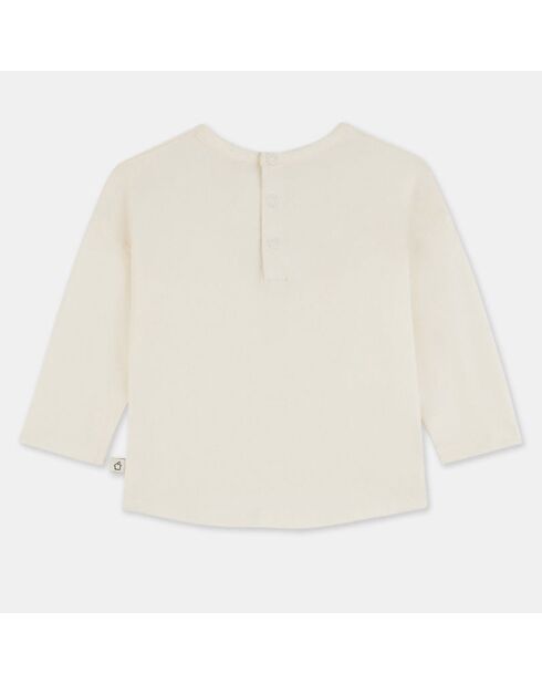 T-Shirt en Coton bio Lamo imprimé écru