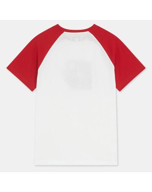 T-Shirt en Coton Néo bicolore rouge/blanc