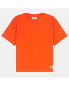 T-Shirt en Coton bio Justin orange