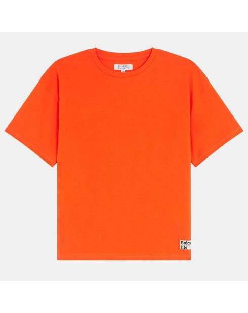 T-Shirt en Coton bio Justin orange