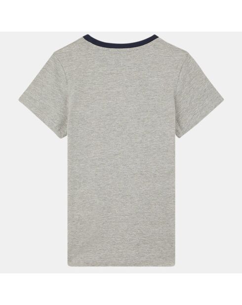 T-Shirt en Coton Cjoye impression sur la poitrine gris