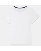 T-Shirt en Coton Cjoye impression sur la poitrine blanc