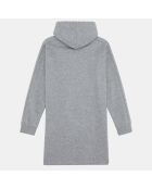 Robe en Coton molletonné Thea Oeko-Tex® gris chiné