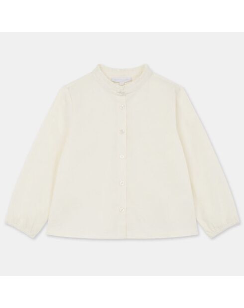 Blouse en Twill de coton bio Pomme écrue