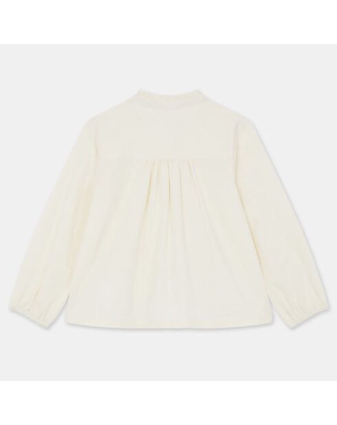 Blouse en Twill de coton bio Pomme écrue