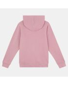 Sweat zippé en Coton bio Léo violet clair