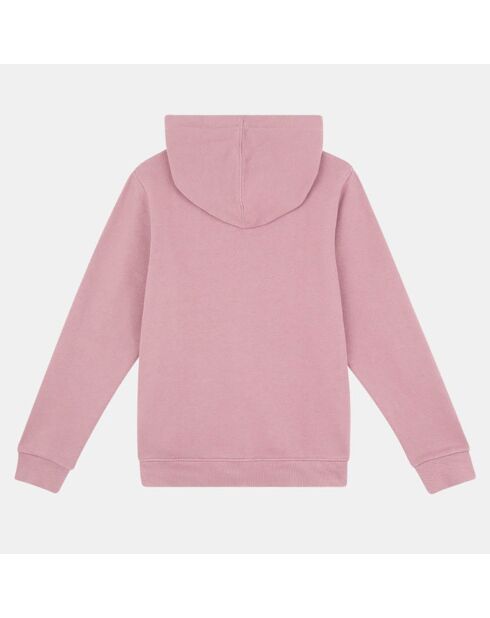 Sweat zippé en Coton bio Léo violet clair