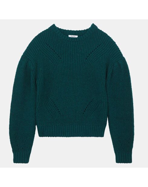 Pull en Tricot mélangé Fambina vert