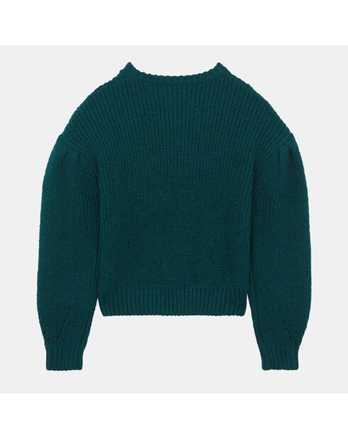 Pull en Tricot mélangé Fambina vert