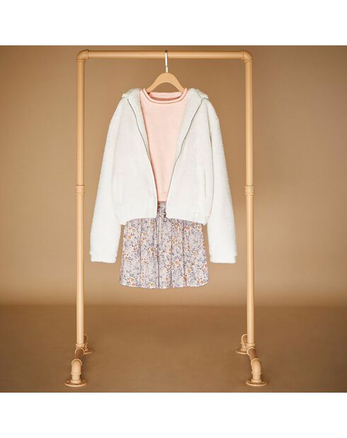 Pull en Maille mélangée Florence mouliné rose