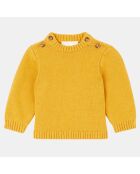 Pull en Maille mélangée Aplo jaune