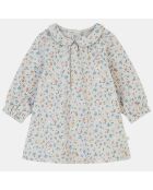 Robe en Twill de coton Asora imprimée bleu/multicolore