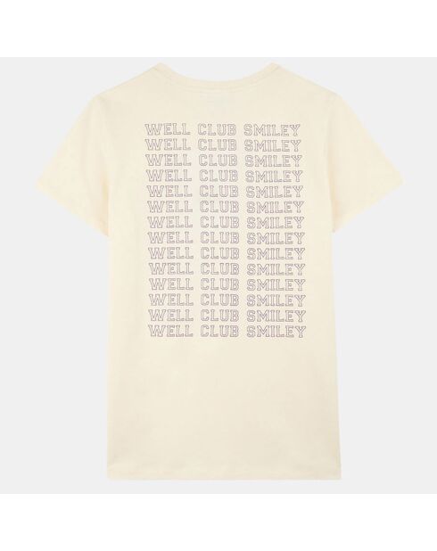 T-Shirt en Coton bio Smiley® écru