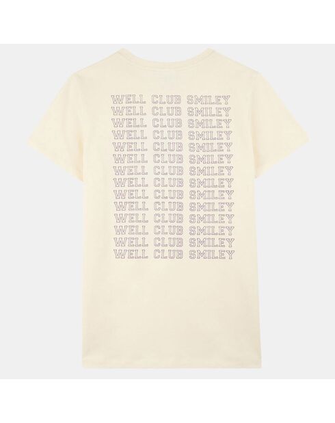 T-Shirt en Coton bio Smiley® écru
