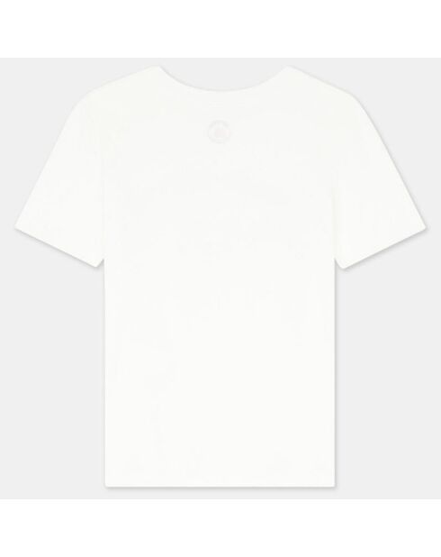 T-Shirt en Coton à message écru