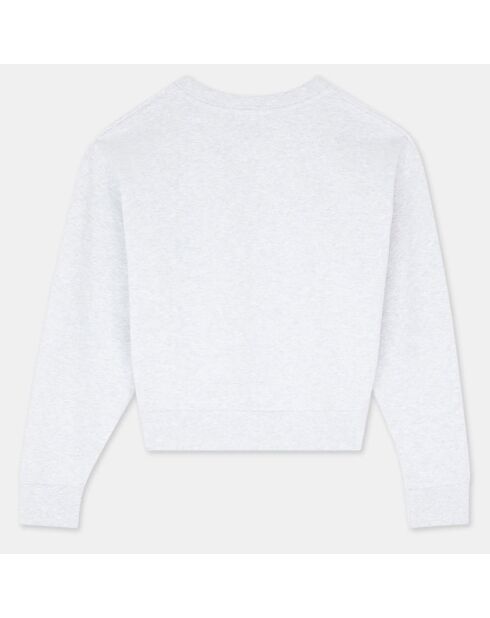 Sweat en Coton molletonné Pan gris chiné