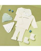 T-Shirt en Coton bio Lamo imprimé écru