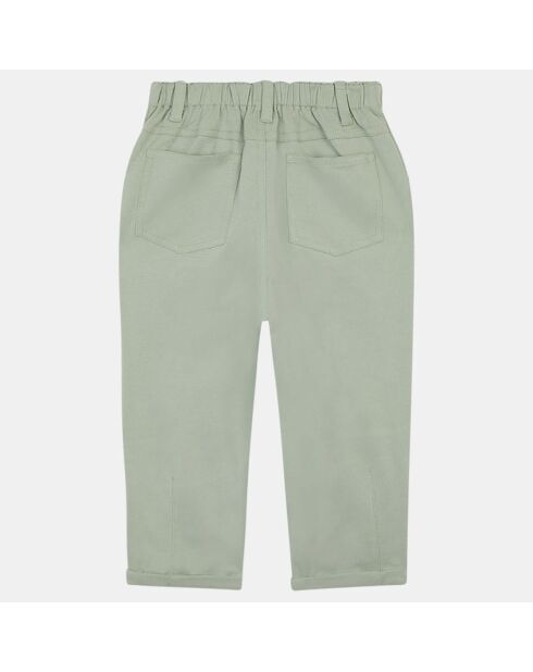 Pantalon en Twill Linto vert amande