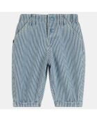 Pantalon en Coton bio mélangé Linto Bis Oshkosh blanc/bleu