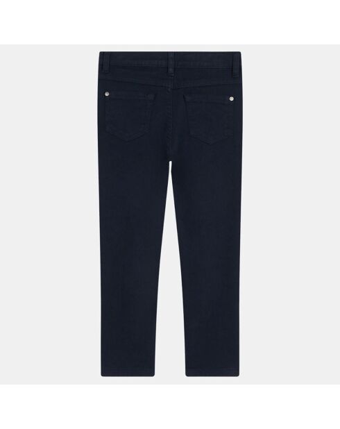 Pantalon en Twill de Coton Agathe bleu foncé