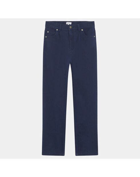 Pantalon en Twill de coton Destinée bleu marine