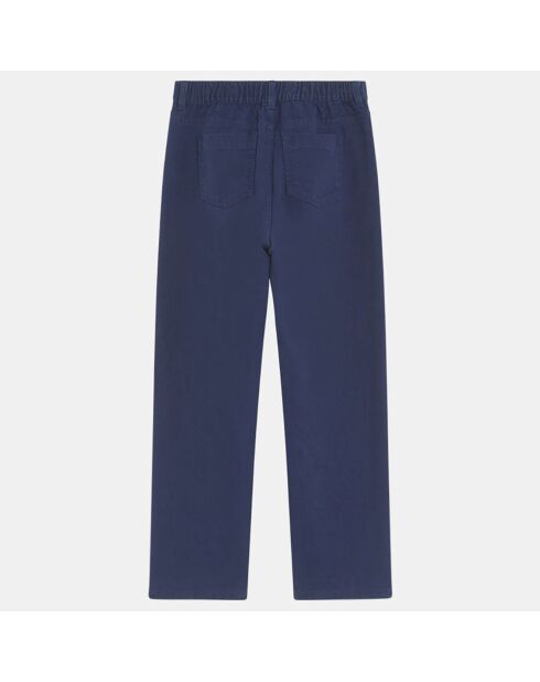 Pantalon en Twill de coton Destinée bleu marine