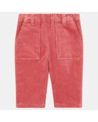 Pantalon en Velours de coton Parina rose foncé