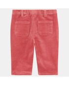 Pantalon en Velours de coton Parina rose foncé