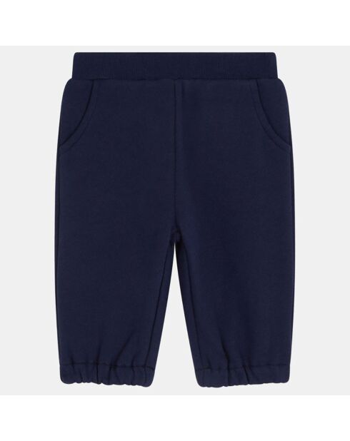 Pantalon de Jogging Orilo en Coton bleu marine