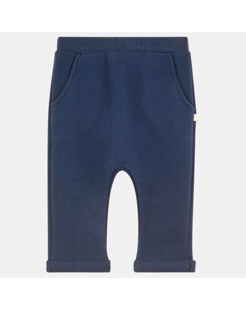 Pantalon de Jogging Portypo en coton bio bleu marine