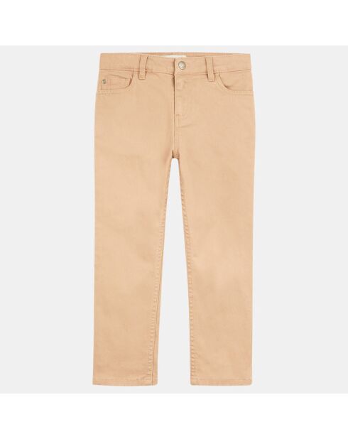 Pantalon en Twill de coton bio Macha camel