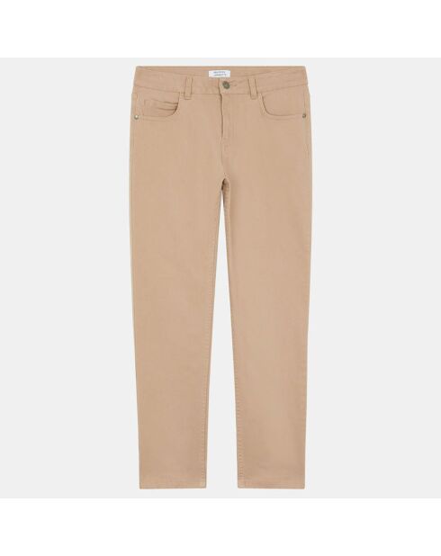 Pantalon chino en Toile de coton Tom beige