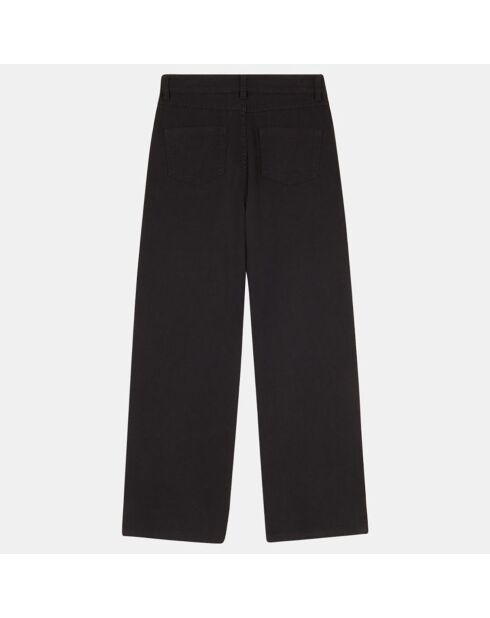 Pantalon en Twill de coton Flora noir