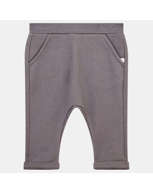 Pantalon de Jogging en Coton bio mélangé Artypo gris