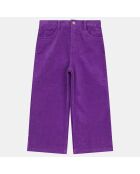 Pantalon en Velours milleraies Aflare Oeko-Tex® violet