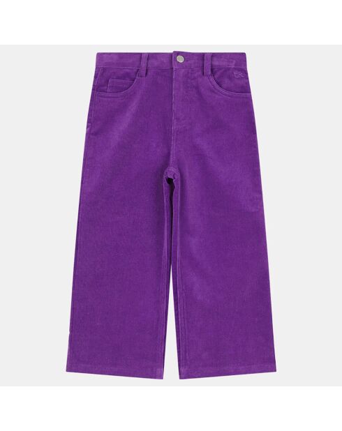 Pantalon en Velours milleraies Aflare Oeko-Tex® violet