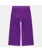 Pantalon en Velours milleraies Aflare Oeko-Tex® violet