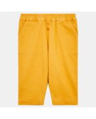 Pantalon en Twill de coton Arneto Bis jaune