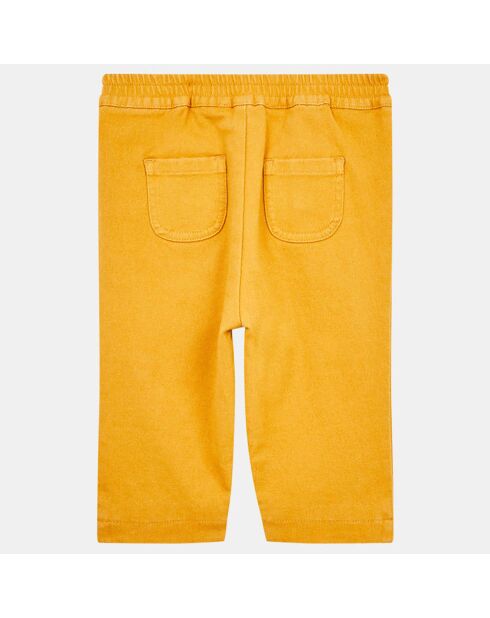 Pantalon en Twill de coton Arneto Bis jaune