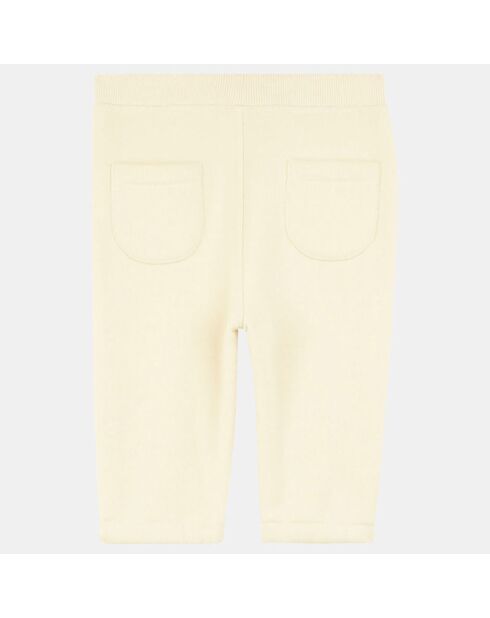 Pantalon de Jogging en Coton mélangé Cirilo Smiley écru