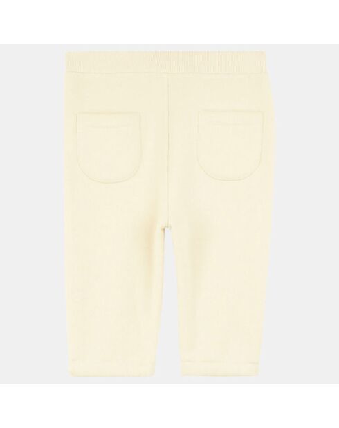 Pantalon de Jogging en Coton mélangé Cirilo Smiley écru