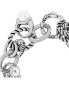 Bracelet Parisian argenté/blanc