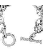 Bracelet Parisian argenté/blanc