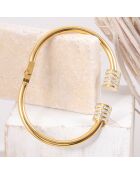 Bracelet Domika doré/blanc