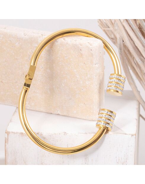 Bracelet Domika doré/blanc